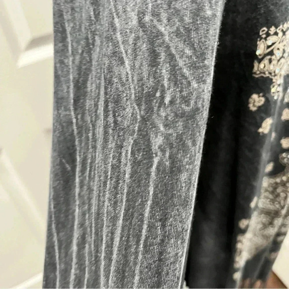 Vocal brand fringed kimono duster, jacket w rhinestones & studs. Western rodeo - Picture 6 of 14